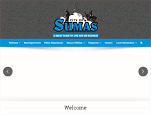 Tablet Screenshot of cityofsumas.com
